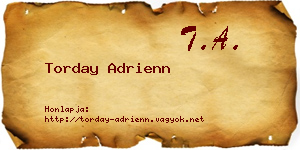 Torday Adrienn névjegykártya